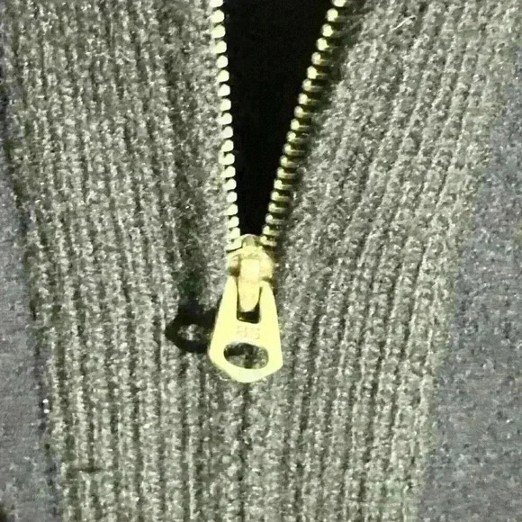 The Original Ben Sherman Men's Black Wool Blend Zip Up Sweater Jacket Size M - Picture 4 of 12